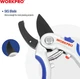 Секатор садовый с алюминиевыми рукоятками и наковальней Workpro SK5 PRO 215 мм (WP332012) - изображение 3
