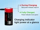 Акумулятор 16340/CR123 Li-Ion Vapcell P1609B, USB-C, 950mAh, 3.4Wh, 3A, 4.2/3.6/2.5V, Black - зображення 2