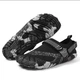 Обувь для пляжа и кораллов аквашузы Diving shoes черные с двумя липучками 39 ( 25,2 см ) 319 - изображение 4