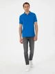 Поло довге чоловіче Pierre Cardin G021GL011-000-2186292 XL Синє (8683858466482) - зображення 3