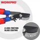 Веткорез садовый телескопический Workpro PRO с опорной наковальней (WP332022) - изображение 3