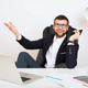 Fotel biurowy Sofotel Porto czarny (5902041319248) - obraz 8