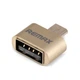 Перехідник Remax RA-USB OTG(F) to microUSB(M), gold - зображення 1