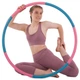 Обруч розбірний 6 секцій для схуднення d-86 см 1,2 кг Хула Хуп Hula Hoop рожево-блакитний JS-6015 - зображення 9