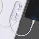 USB кабель Lightning Baseus Cafule Metal Data Cable 2,4A 2m White (CALJK-B02) - изображение 7