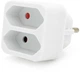 Сетевой разветвитель Voltronic двойник без заземления SQ-ZDB01/2, 2x2.5A 10A 250V Max, 1100W, 2Р, Q200 White (YT32818) - изображение 2