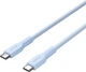 Кабель Canyon OnWire 60CL C-C 60W COLOR Braided 1 м Light Blue (CND-CCAP60AB10LBL) - изображение 2