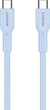 Кабель Canyon OnWire 60CL C-C 60W COLOR Braided 1 м Light Blue (CND-CCAP60AB10LBL) - изображение 3