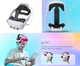 Ремінець із регульованим кріпленням на голову Head Strap + акумуляторна батарея Battery pack 6500 mAh (18500 mWh) DOBE для VR шолома віртуальної реальності Meta Oculus Quest 3 / 3S | Skin Friendly матеріали - зображення 6