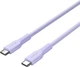 Кабель Canyon OnWire 60CL C-C 60W COLOR Braided 1 м Purple (CND-CCAP60AB10PU) - изображение 2