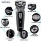 Електробритва роторна для чоловіків ENCHEN BlackStone 3D з USB Type-C зарядкою Silver - изображение 3