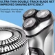 Електробритва роторна для чоловіків ENCHEN BlackStone 3D з USB Type-C зарядкою Silver - изображение 4