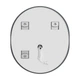 Дзеркало для ванної кімнати MIXXUS Premium ELLIPSE MV05 REVERSE LED Touch/Anti-fog/димер 3-6,5kK 80x70 см (MP6643) - зображення 6