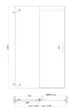 Двері в нішу Koer SR SD02-140x200-TR-01 прозоре скло Easy Clean 8мм, хром (KR5383) - зображення 3