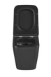 Унітаз підвісний Mixxus Premium QUADRO-0301-T3 BLACK 490х340х360mm, система змиву TORNADO 3.0 (MP6587) - изображение 9
