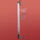 Двері в нішу Koer SR SD04-100x200-TR-01 прозоре скло Easy Clean 10мм, хром (KR5386) - зображення 2