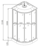 Бокс душовий без гідромасажу Mixxus STRONG SB02-90x90x215-FB SATIN з низьким піддоном (MI6886) - зображення 2