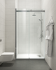 Двері в нішу Koer SR SD01-120x200-TR-07 прозоре скло Easy Clean 8мм, графіт (KR5378) - зображення 5