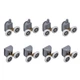 Душова кабіна з низьким піддоном MIXXUS CUBIC SCT01-90x90x195-TR прозоре скло 4 мм Graphite (MI6905) - зображення 4