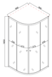 Душевая кабина без поддона MIXXUS PLAIN SC01-90x90x185 с хромированным профилем и стеклом 4мм (MI6899) - изображение 3
