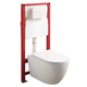 Комплект: Mixxus Premium Ellipse-SET-2101 (в 2 ящ) Унітаз система змиву Tornado 3.0+ Інсталяція Koer KT-0404 + панель KT-0604-03 White (MP6667) - изображение 1