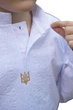 Сімейні вишиванки тато і син Герб лляні парні 6218020411 льон чоловіча (L)96-100 для хлопчика 110см білі (6215050411110) - зображення 7