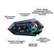 Мотогарнитура для шлема Y12 Bluetooth с динамиком Водонепроницаемая - изображение 4