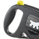 Світловідбивний висувний повідець для собак FLIPPY ONE REFLEX TAPE, сірий - зображення 2