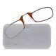 Очки Thinoptics +1.00, коричневые + Чехол универсальный прозрачный (1.0BRWUP) - изображение 2