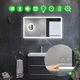 Прямоугольное зеркало с LED подсветкой 80 на 60 см, с Smart-блоком, линзой с подсветкой и подогревом, модель Simphony La Mir (Simphonyg41) - изображение 2