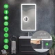 LED-зеркало 80x90см, с Smart-блоком, линзой с подсветкой и подогревом, модель Kruka (Kruka107) - изображение 2