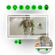LED-дзеркало, 80x70см, з двома сенсорами, годинником, механічним вмикачем, лінза без підсвітки та підігрівом, модель Karnet (Karnet/800x700/5191-25/22/1) - изображение 1