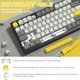 Ajazz Ak820 Pro Grey игровая безпроводная механическая клавиатура с Hot-Swap - изображение 7