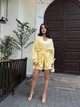 Костюм женский муслиновый шорты+кимоно желтого цвета 37374 42/46 - изображение 4