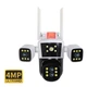 IP WiFi PTZ камера видеонаблюдения 12MP JE-190-1/2 с тремя объективами и ночным видением - изображение 2