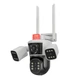 IP WiFi PTZ камера видеонаблюдения 12MP JE-190-1/2 с тремя объективами и ночным видением - изображение 3