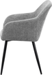 Стілець для кухні та вітальні Homla SELLA 57 x 59.5 x 83 см Grey (5906496738043) - зображення 3
