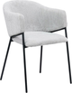Стілець для кухні та вітальні Homla PRAZER 55 x 60.5 x 78 см Silver (5906496737954) - зображення 1