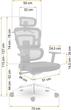 Fotel biurowy Sofotel Nicea czarny (5903890614249) - obraz 7