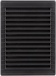 Решетка вентиляционная пластиковая с сеткой AirRoxy 140x210 graphite черная 02-343 - изображение 1