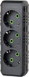Мережевий розгалужувач Voltronic трійник з заземленням F101-Black, 3 розетки, 2500W, 10A, 110-250V Max, Blister (YT38168) - зображення 1