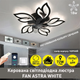 Люстра с вентилятором FAN ASTRA 85W+18W 5F APP черная Esllse управляемая светодиодная Ø680x120мм LED BLACK - изображение 4