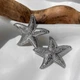 Серьги-гвоздики Морские звезды серебристые Podarkus BK718-S - изображение 3