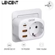 Зарядний пристрій LENCENT PD 20W 4-в-1 QC3.0 USB-адаптер з розеткою змінного струму. - зображення 1