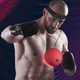 Пневмотренажер для бокса с двумя мячами, файтбол fight ball Black-Red - изображение 9
