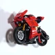 Кронштейн / Настенное 3D Крепление для Фирменного конструктора Technic Ducati Panigale V4 R Мотоцикл Лего Дукатти (42107) - Черный - изображение 6