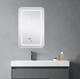 Зеркало Qtap Mideya с антизапотеванием (DC-F911) 500х800 QT2078F911W - изображение 7