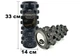 Массажный ролик EasyFit Grid Roller PRO 33 см Черный - изображение 1