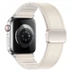 Ремешок для часов Hoco WHЗ4 135-220 мм кожа и эко силикона магнитная застежка Apple Watch Молочный - изображение 1
