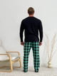 Чоловіча домашня піжама із фланелі (штани+лонгслів) COSY 2XL Зелений (cosy567991s4) - зображення 5